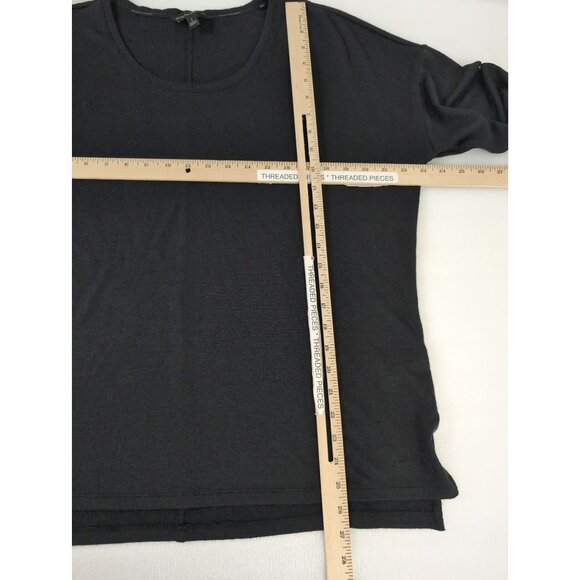 Banana Republic Sweater Womens L Black Round Neck Pullover Long Sleeve Capsule - Picture 8 of 8